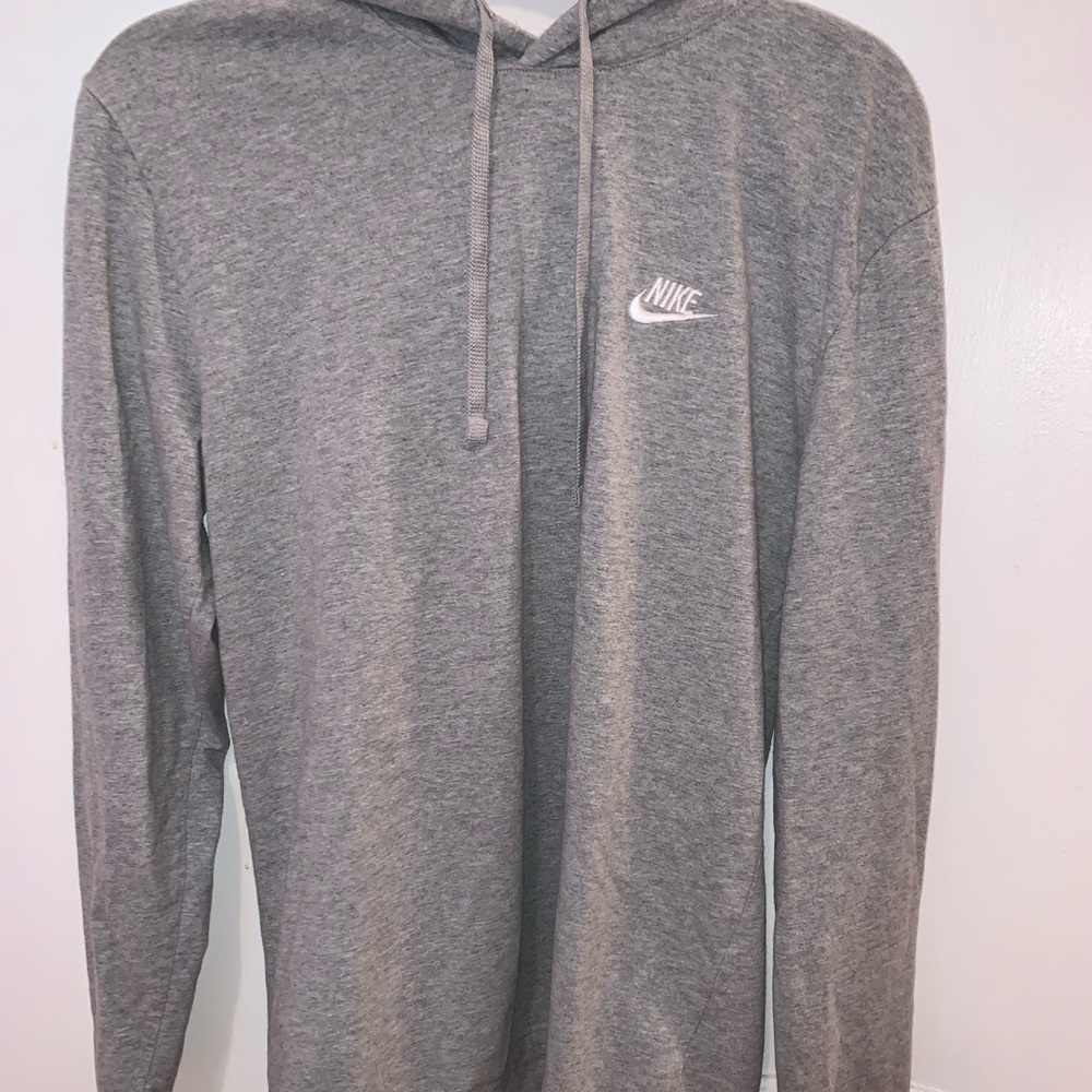 NIKE grey hooded sweatshirt